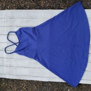 Blue Criss cross strap dress
